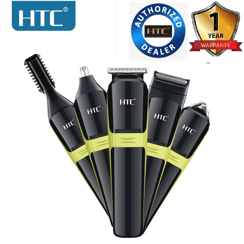 HTC AT-1326 Amazon hot products mens hair clipper trimmer rechargeable hair grooming kits 5 in 1 shaver nose hair trimmer