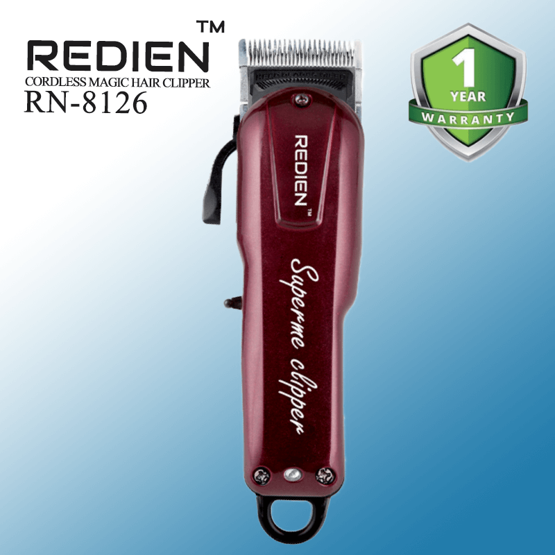 Redien Rn-8126 AC+DC Cord + Cordless Professional Hair Clipper & Beard trimmer – Chocolate