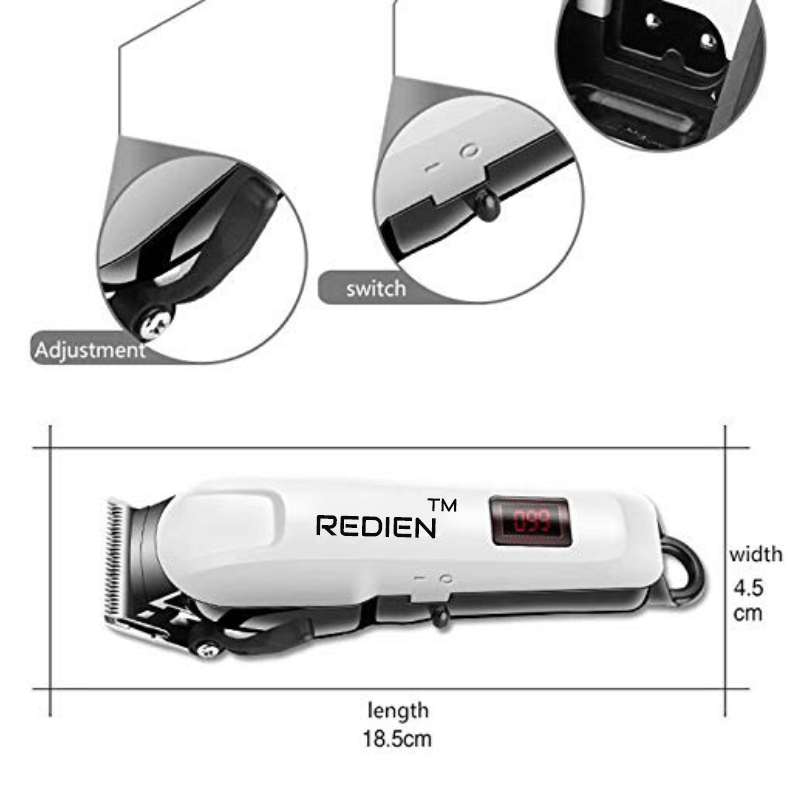 Rechargeable Hair Trimmer – Redien RN-8118 - Image 5
