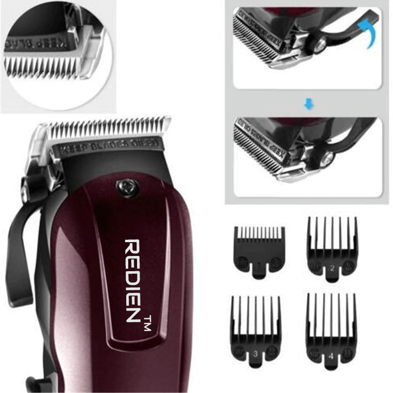 Redien Rn-8126 AC+DC Cord + Cordless Professional Hair Clipper & Beard trimmer – Chocolate - Image 3