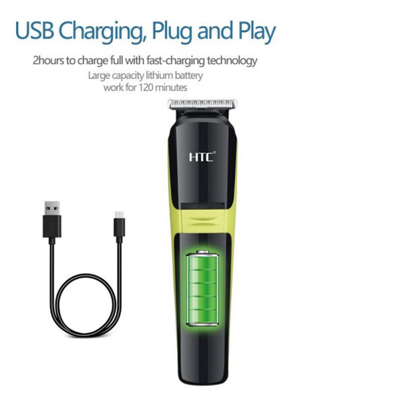 HTC AT-1326 Amazon hot products mens hair clipper trimmer rechargeable hair grooming kits 5 in 1 shaver nose hair trimmer - Image 6