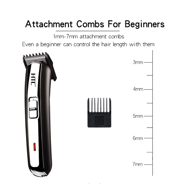 HTC AT-1102 barber shop equipment tools professional electric cordless htc hair trimmer for man hair - Image 3