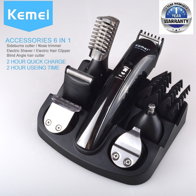 Kemei KM-600 Electric Shaver 11 In 1 Multifunction Hair Clipper Set Professional Hair Razor Beard Trimmer Hair Cutting Machine