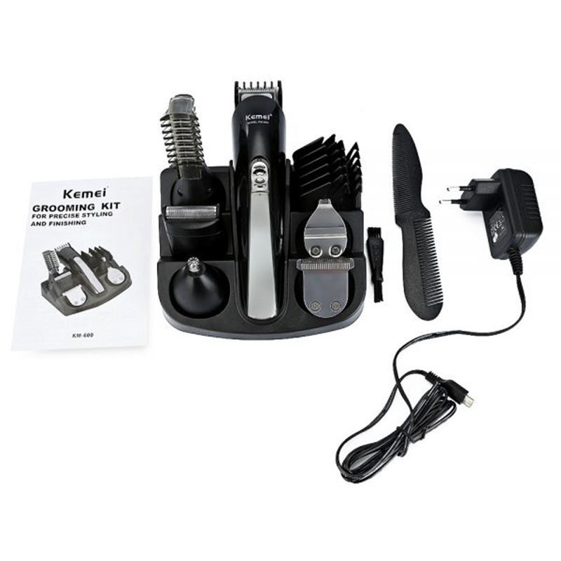 Kemei KM-600 Electric Shaver 11 In 1 Multifunction Hair Clipper Set Professional Hair Razor Beard Trimmer Hair Cutting Machine - Image 4