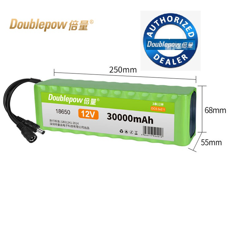 Deep Cycle 18650 lithium Ion Rechargeable 3S12P 12v 30ah lithium battery For Solar Home Energy Storage
