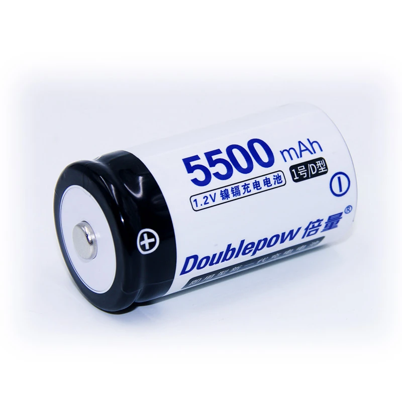 Doublepow rechargeable ni-cd battery-D-voltage-1.2V-5500mAh-2piece - Image 4