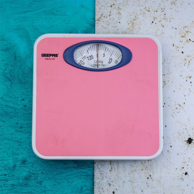 Geepas Weighing Scale - Analogue Manual Mechanical Weighing Machine For Human Bodyweight Machine, 125Kg Capacity, Bathroom Scale, Large Rotating Dial, Compact - Image 3