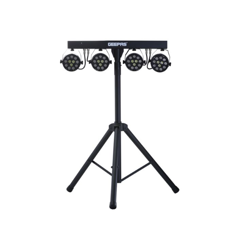 Geepas LED Lighting Bar - 48 Pcs RGBW In 4 Led Tripod Stand Energy Saving | Auto DMX512 | Long Life LED Hours | 2 Years Warranty