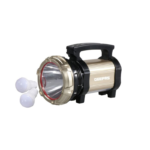 Geepas Rechargeable Search Light With Lantern - 10 Hours Working Lantern & 12 Hours Torch | Switch Control USB Charging Output | Ideal For Camping, Emergency Use